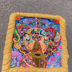 Eli Symphony Original Painting, whimsical art, radiant animal paintings, majestic, angelic color pop, glorious art, fantastical art, eternal love, ecstatic, divine, colorful, light, surrealism, heartfelt, saxophone ,artcollector, openheart, heavenly, Eli symphony,babyelephant, animallovers, elephant, eli, symphony ,uniquefinds, gentle, wip, identicaleternalsuns, music colorful mixedmedia, animal painting mixed media, baby elephant room decor, elephant decor, whimisical elephant, precious baby animals, baby