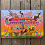 #carousel #ponies #ponyride #merrygoround #amusementpark #childhoodunplugged #whimsical #ecstatic #joyful #kidcore #nostalgia #innerchild #innerchildhealing #arte #contemporaryart #surrealism #ponyart #freedom #giddyup #colorful #majestic #wonderland #painting