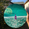 Purple Seafomia Nymph Feminine Being Original Painting, Purple sea creature, purple sea nymph, purple siren, Seafomia Nymph Feminine Being, sea goddess art, sea siren goddess art, divine feminine sea goddess, purple ocean goddess, otherworldy sea goddess, celestial siren, ethereal purple creature art, identicaleternalsuns