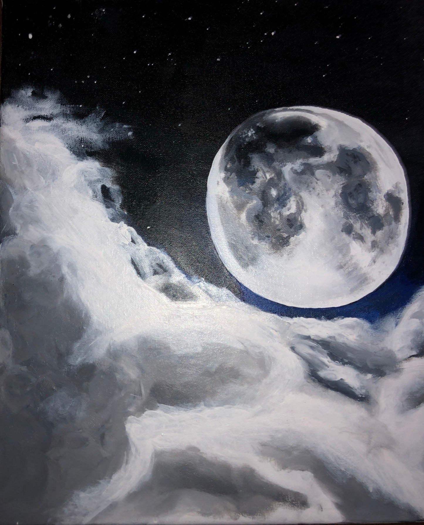 Moonlight in the Midnight Hour Original Painting