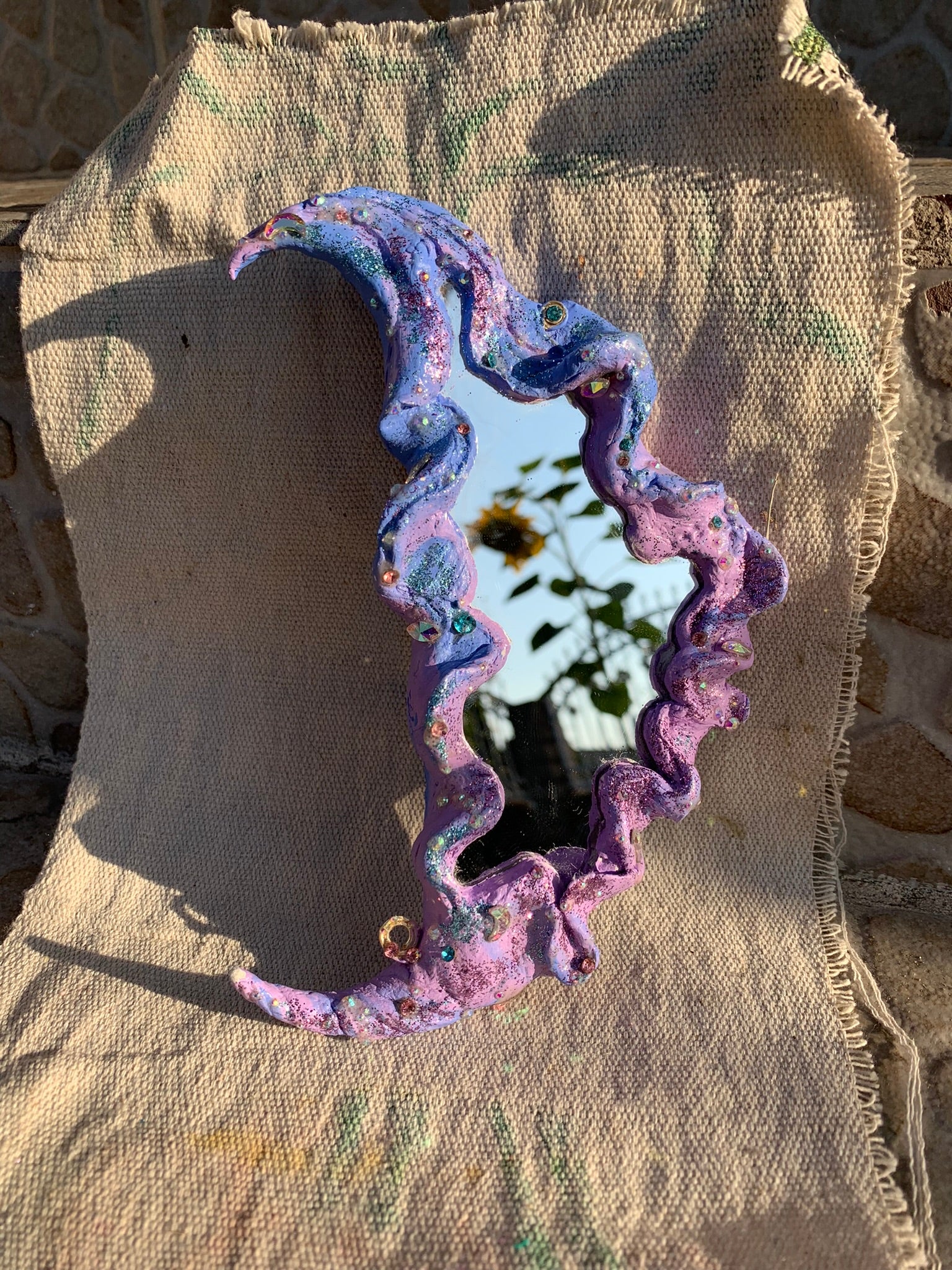 Mystical Enchanted Fairy Mirrors, Fairy mirrors, fairytale mirror, fairy core mirror, fairytale core mirrors, fairy cottage core mirrors, cottage core mirrors, enchanted mirrors, enchanting mirrors, fairytale pocket mirrors, cottage core pocket mirrors, Fae, Faecore, Fairycore, fae accessories, faerie art, faerie room decor, fairy room decor, Identicaleternalsuns, art collection, art buyer, DenleyTwins, Whimisal decor, mystical gifts, fairy inspired gifts