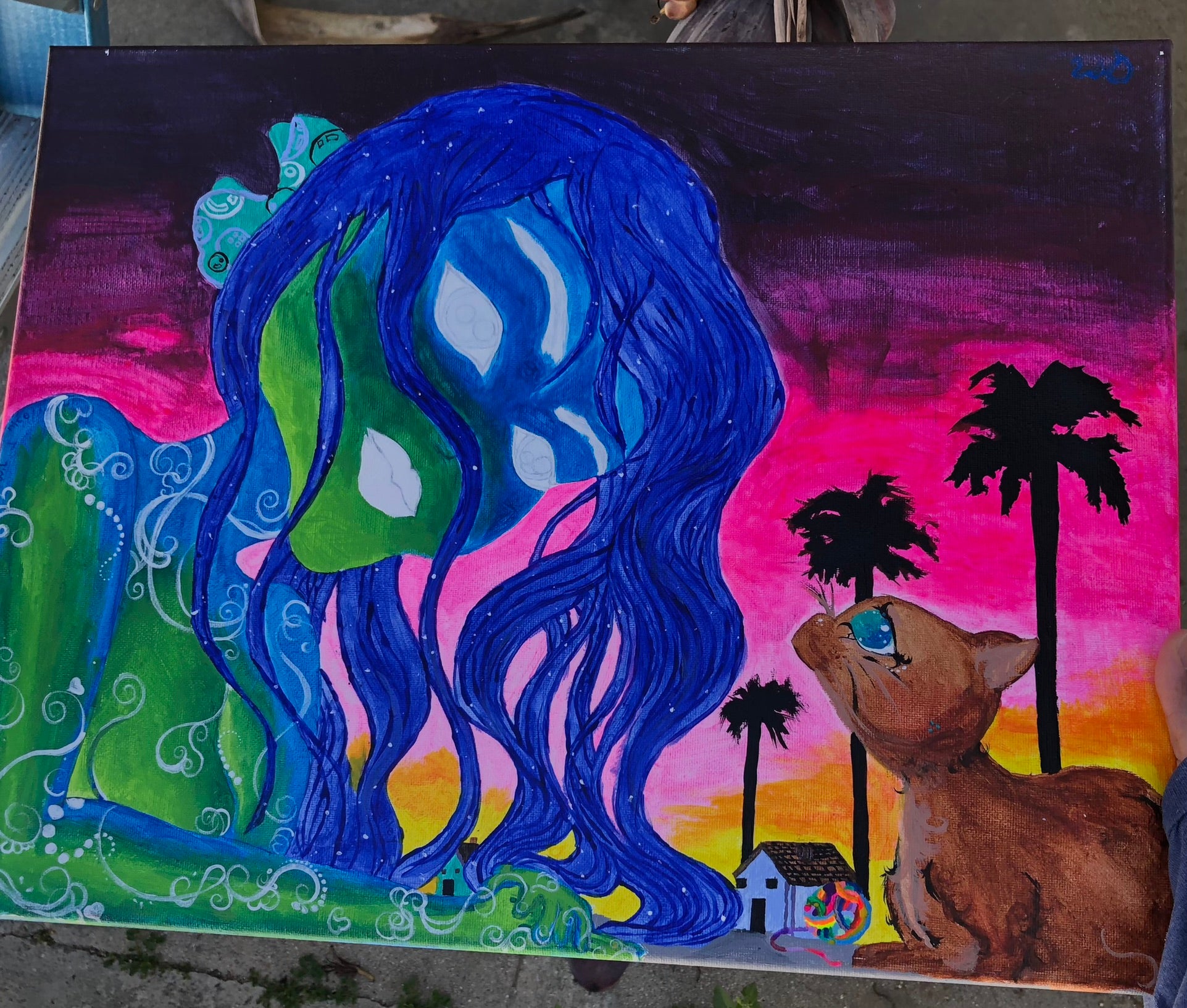 Lyra of the High Divine Order Original Painting