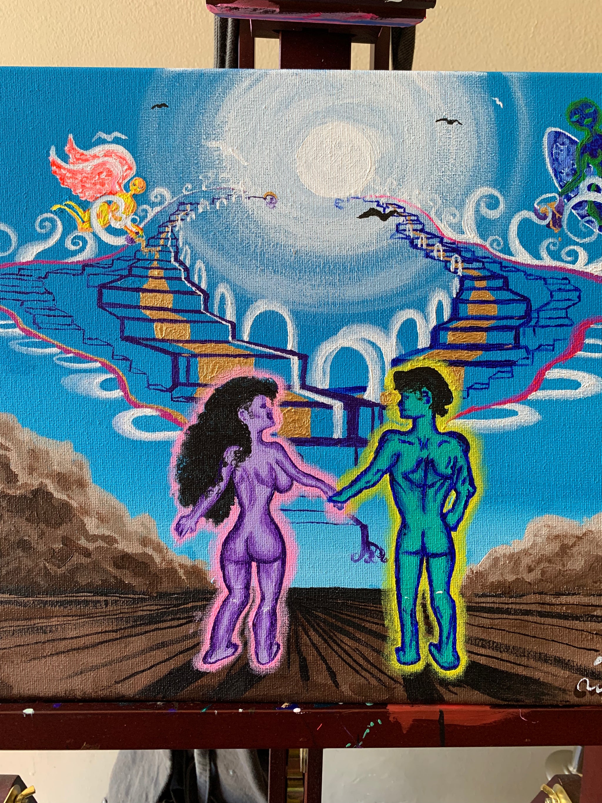 Me and you against the world Original Painting