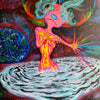 Pink Magenta Diamond Cosmic Femme being who bleeds universal love art painting. Angelic creature art, cosmic diamond alien, magenta cosmic, She causes galaxies to spin, cosmic alien femme painting, Pink alien aesthetic, Divine cosmic feminine quotes, out of this world space alien girl, Identicaleternalsuns, pink trippy alien, Pink Magenta Diamond Cosmic Femme