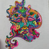 Heavenly Specimen Face #21 Drawing, Angelic realms, otherworldly, heavenly, angel face divinities, identicaleternalsuns, beautiful creatures, odd core, sacred, spiritual, divine, grace, creature, trippy, heavenly specimen, angel face, brilliance, drawing, ecstatic, glorious, love, precious, spiritual, new earth, pretty entities, DenleyTwins, Mixed media drawings, colorful drawings, detailed art, artwork, art design, whimsical illustrations, alien drawing, alien creature art, creature drawing, bizarre art