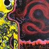 Lowbrow alien art, yellow alien painting, perspective alien art, yellow creature artwork, curvy yellow alien artwork, yellow alien painting for sale, yellow alien art, alien escape artwork, alien escape, White Yellow Cosmos Alien Escape Original Painting Identicaleternalsuns