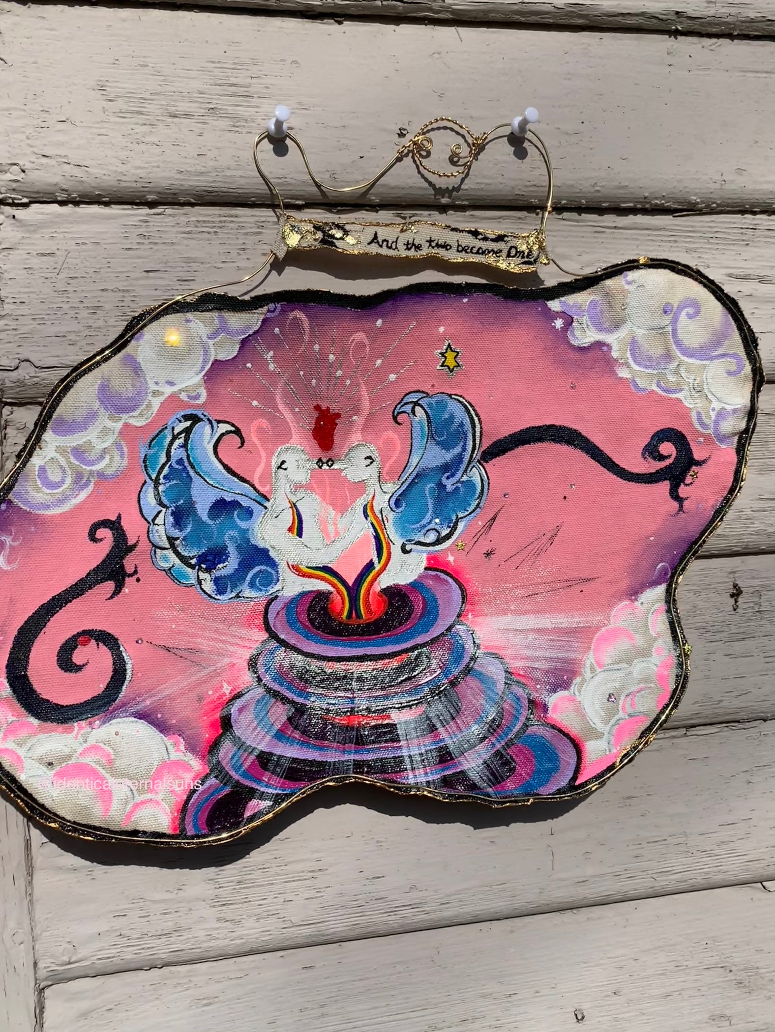 And the two became One Original Wall hanging Painting