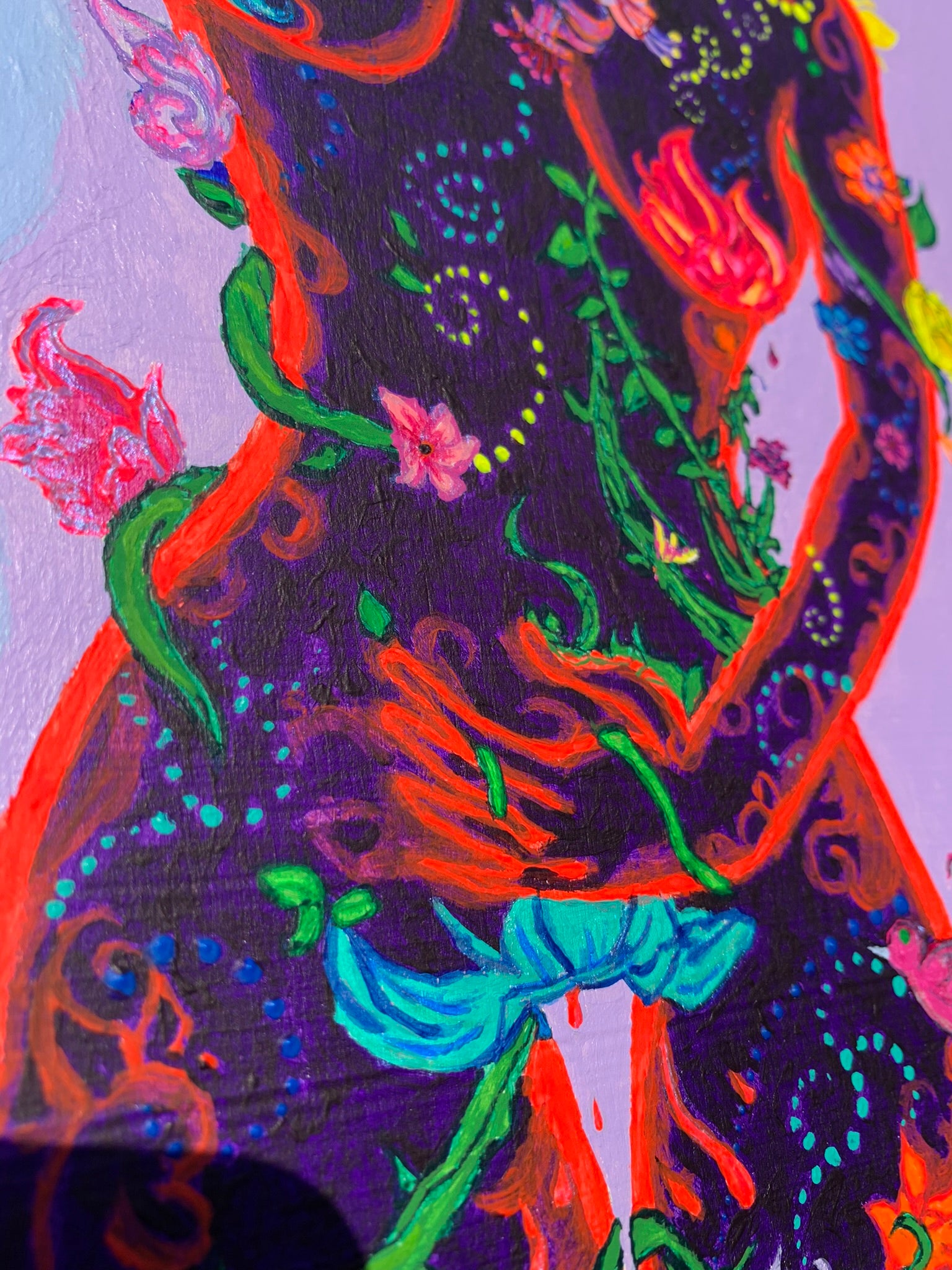 Sisterhood painting, Conjoined triplets painting, Three conjoined creatures, Three conjoined sisters painting, Three conjoined women painting, Three conjoined women art, Divine feminine painting, Female sexuality art, The three conjoined floral flower giant petalestia sisters Identicaleternalsuns, Art collector