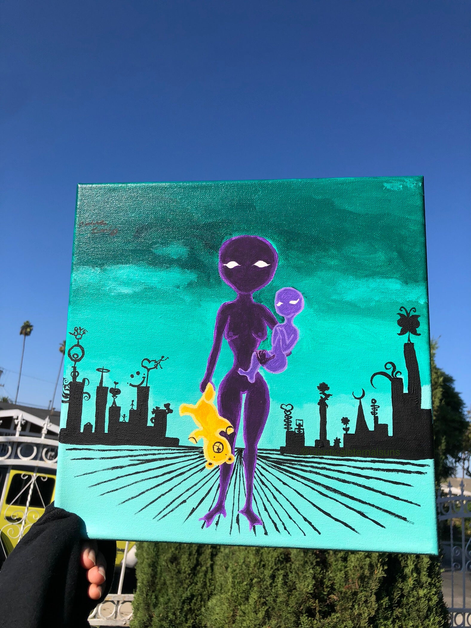 Leaving the Cosmic Venus Original Painting