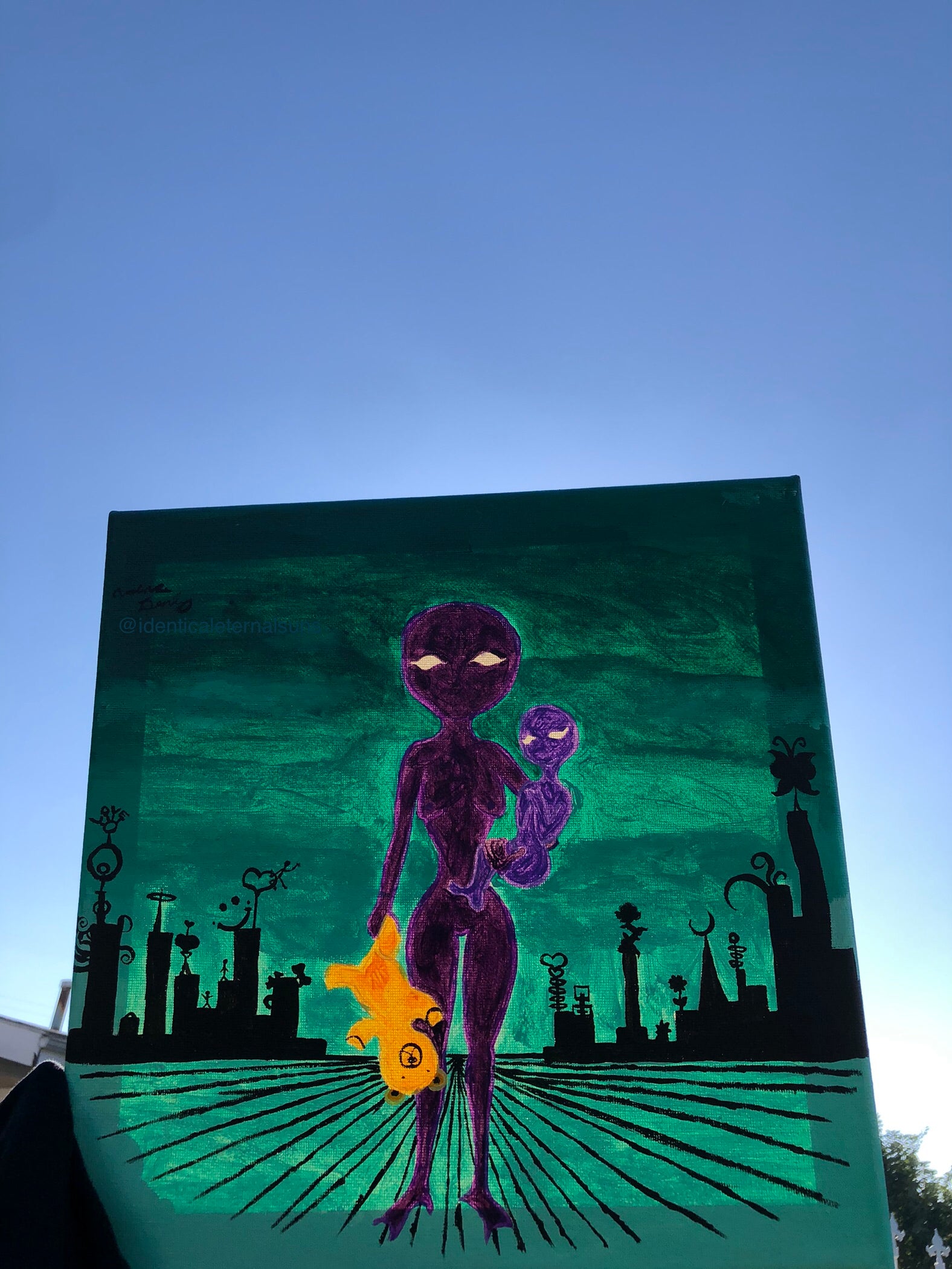 Leaving the Cosmic Venus Original Painting