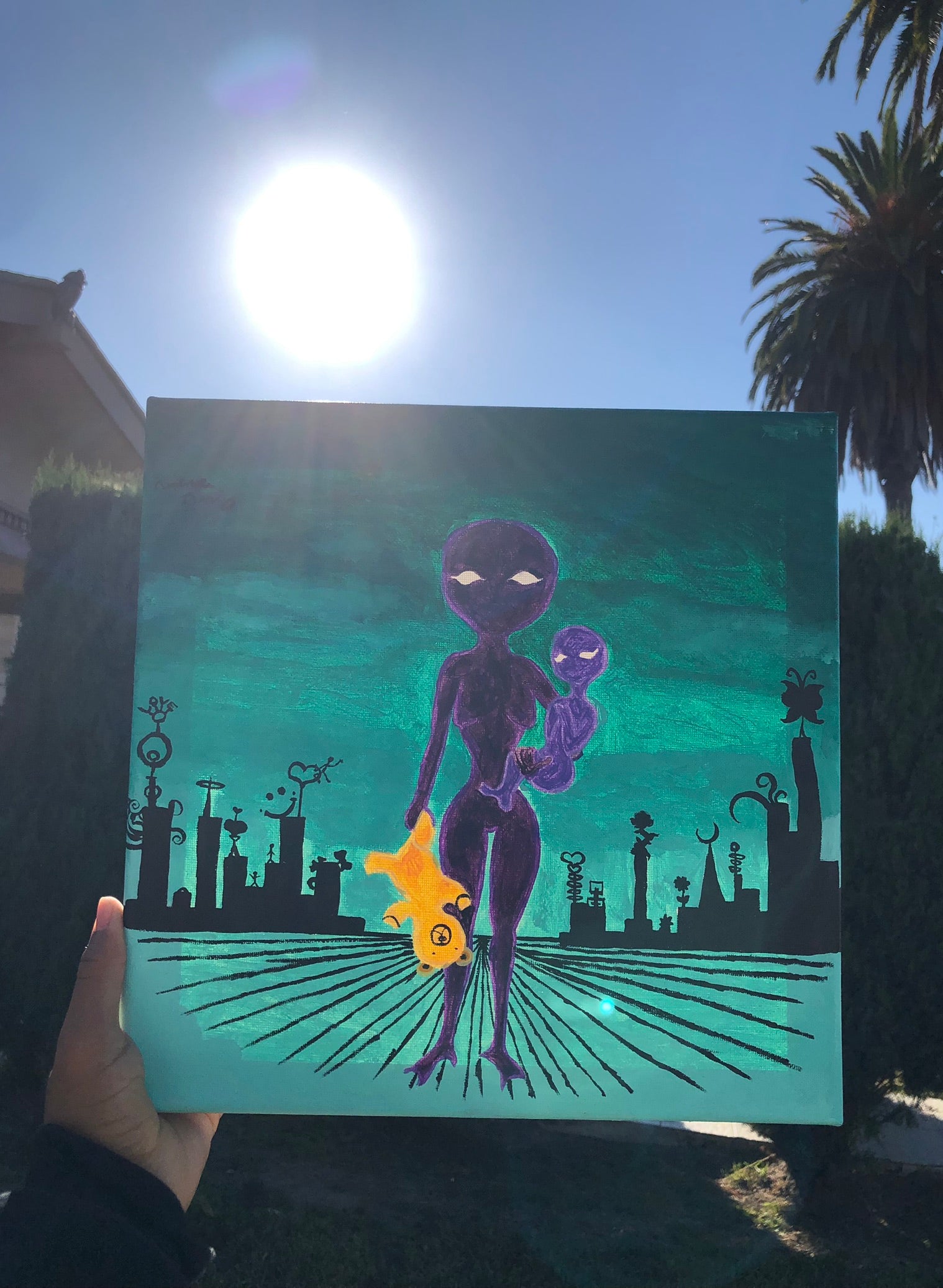 Leaving the Cosmic Venus Original Painting
