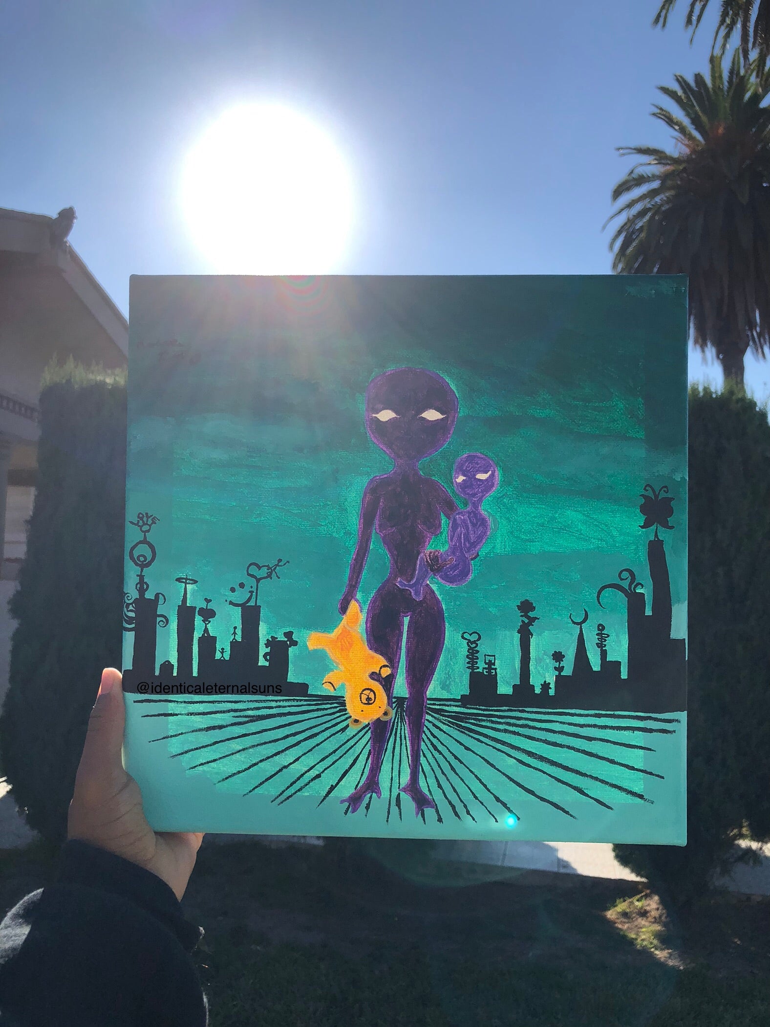 Leaving the Cosmic Venus Original Painting