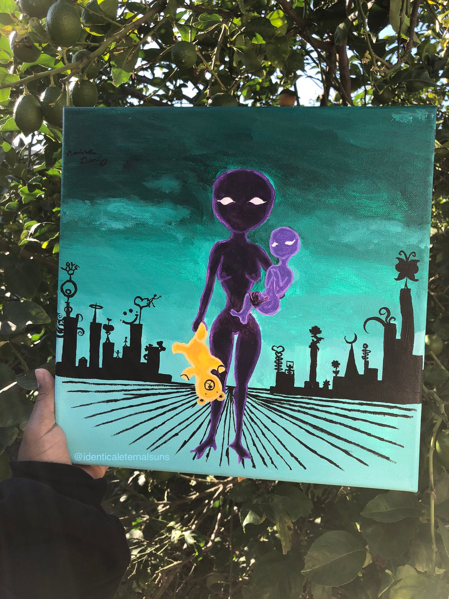 Leaving the Cosmic Venus Original Painting