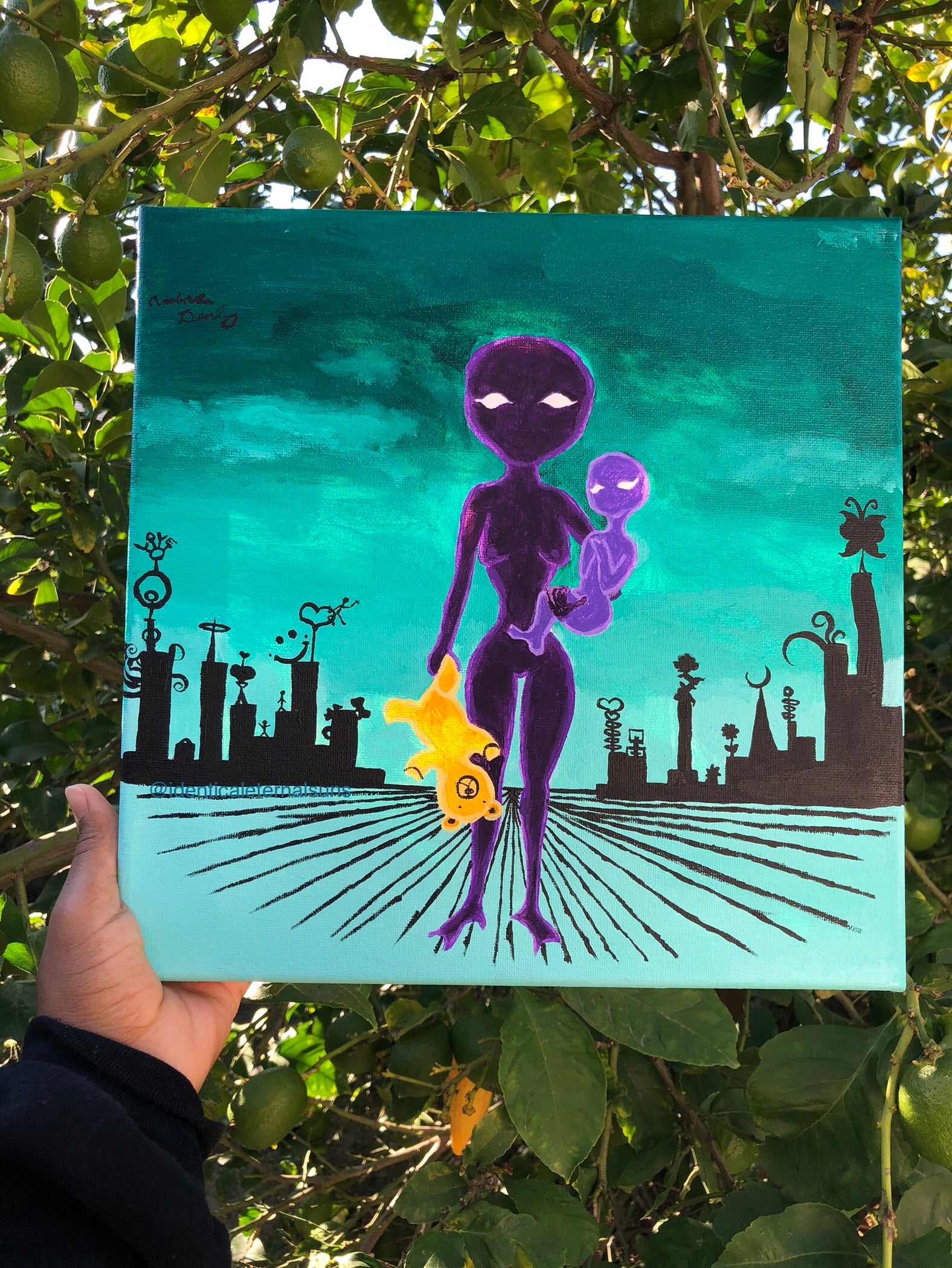 Leaving the Cosmic Venus Original Painting