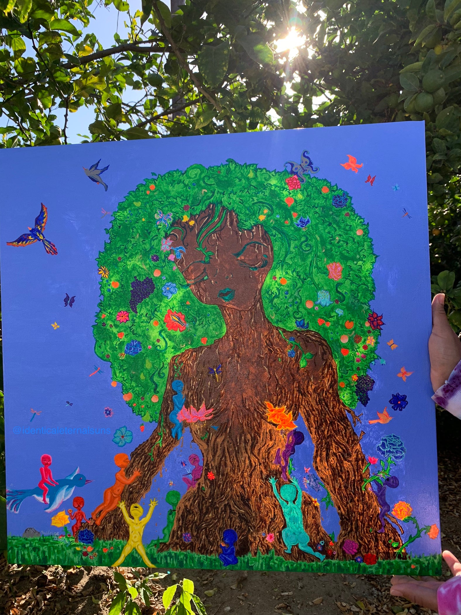 Mother Earth and all of her Children Original Painting