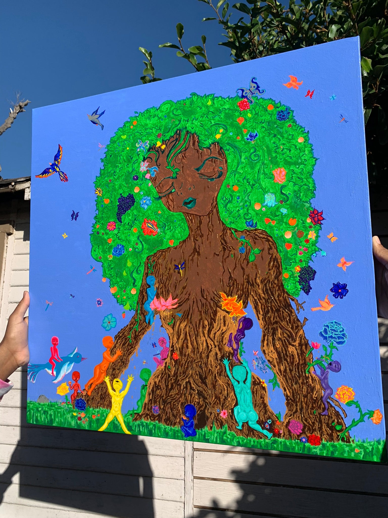Mother Earth and all of her Children Original Painting