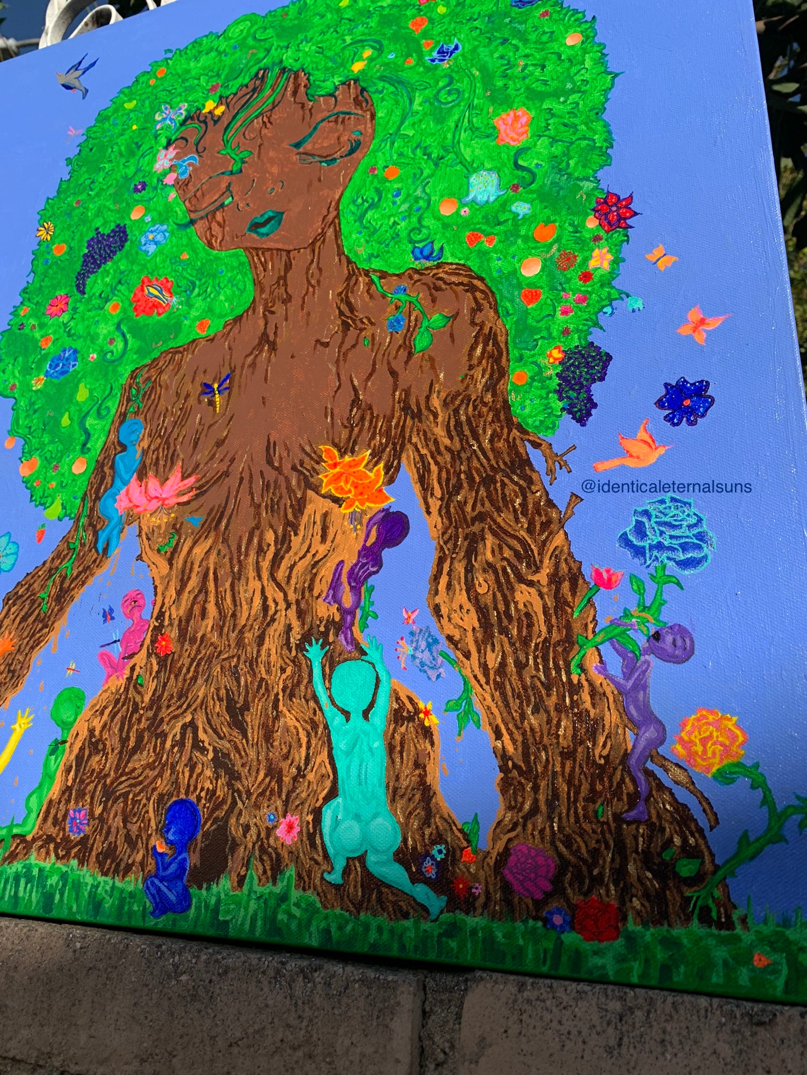Mother Earth and all of her Children Original Painting
