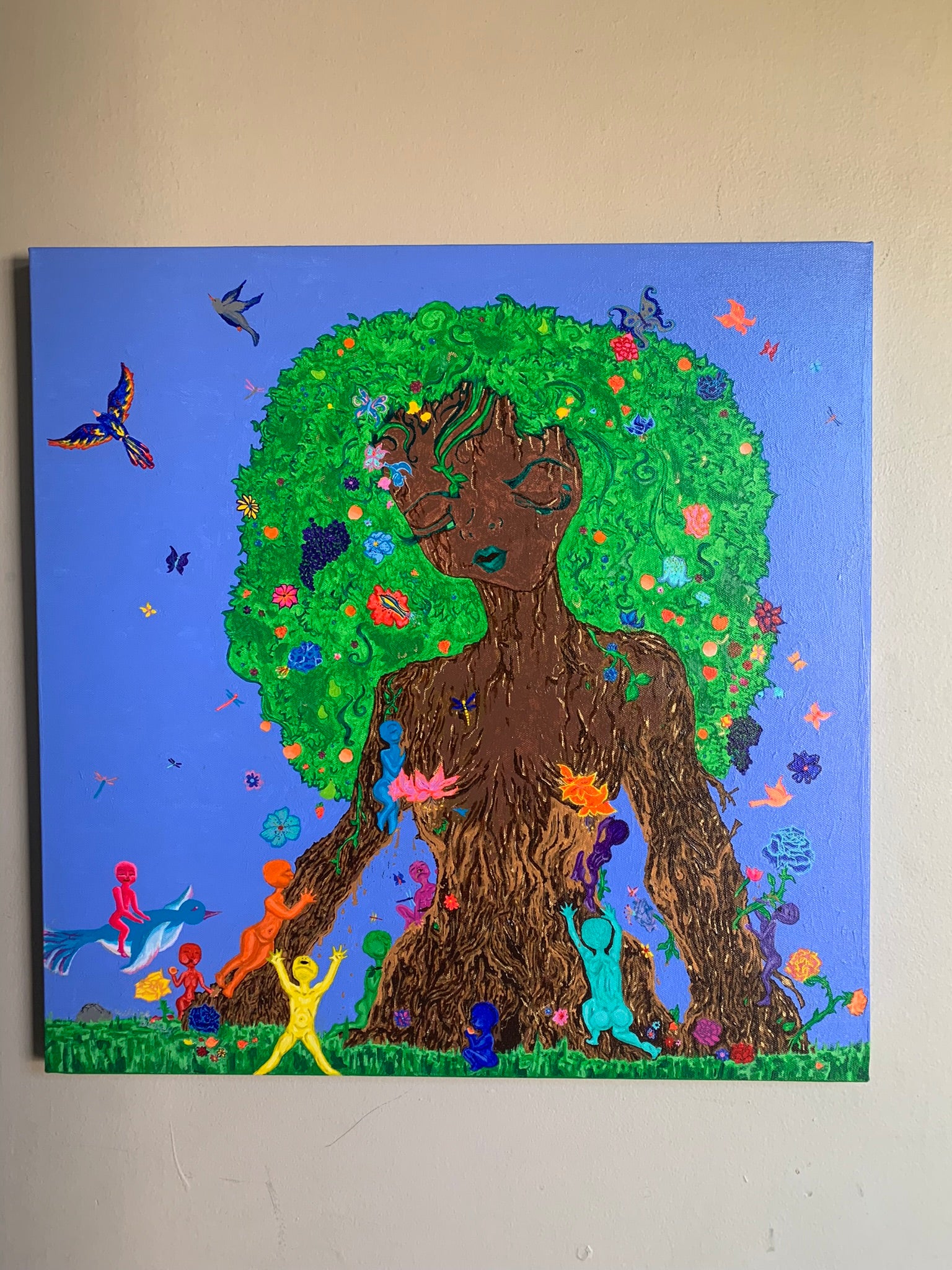 Mother Earth and all of her Children Original Painting
