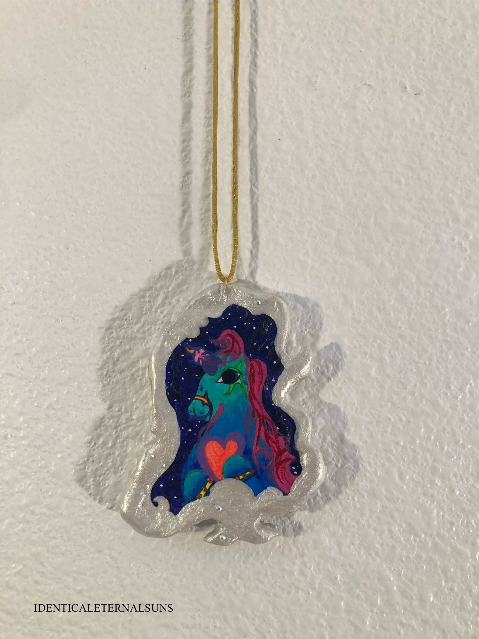 Precious Ethereal Medallion Painted Necklaces
