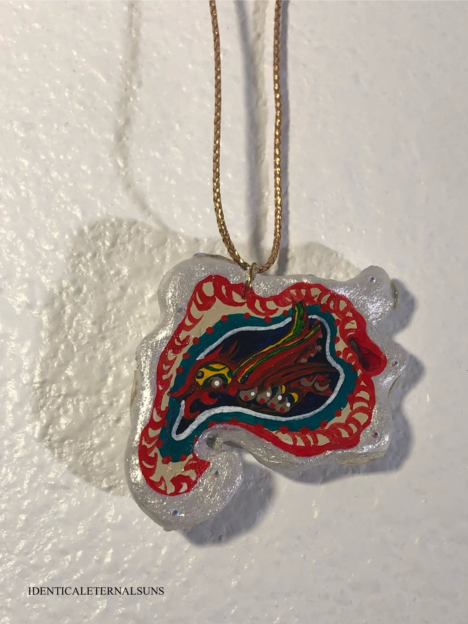Precious Ethereal Medallion Painted Necklaces