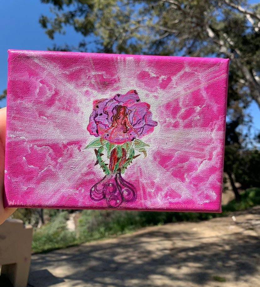 Goddess of the rose lineage Original Painting