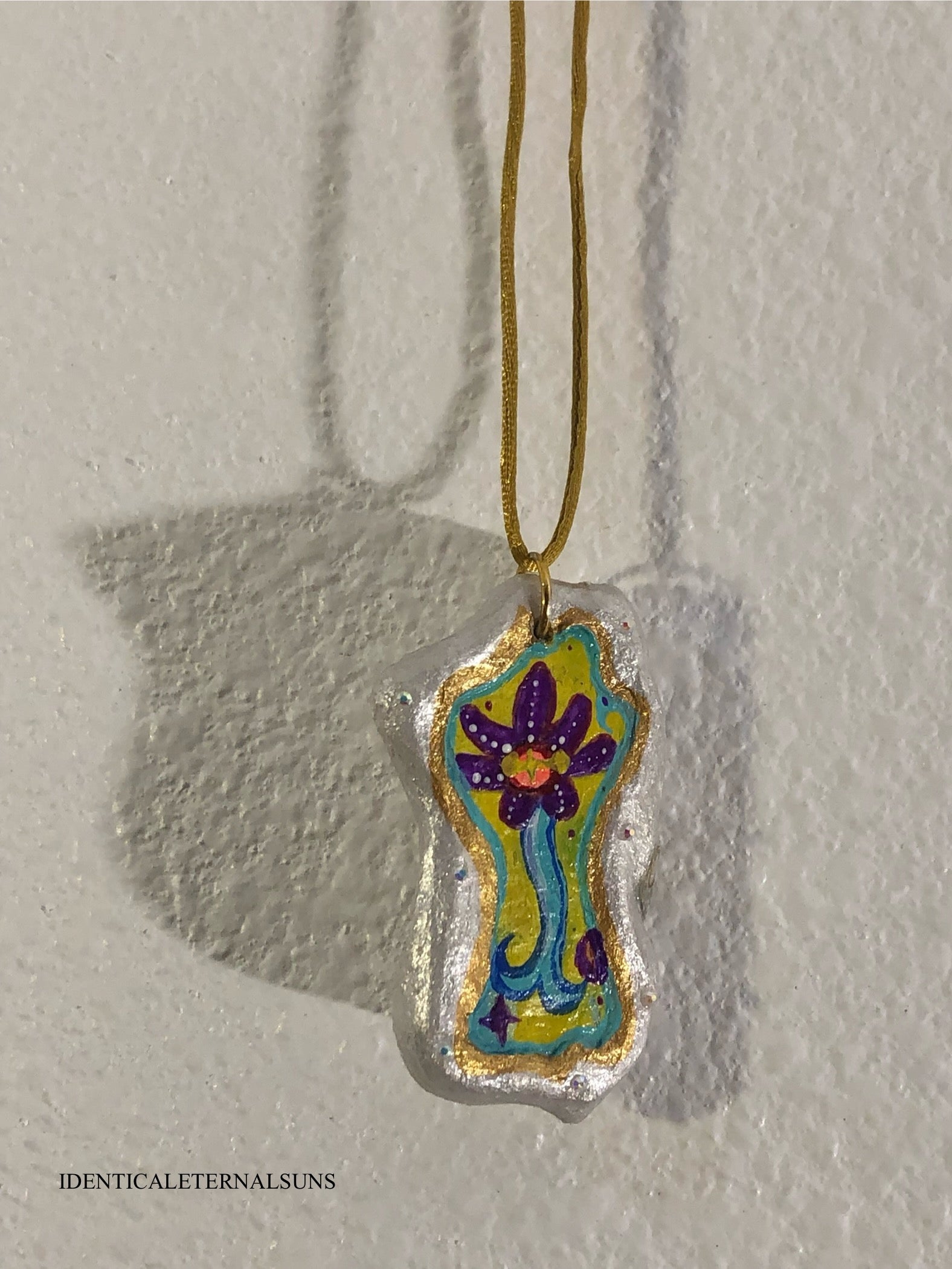 Precious Ethereal Medallion Painted Necklaces