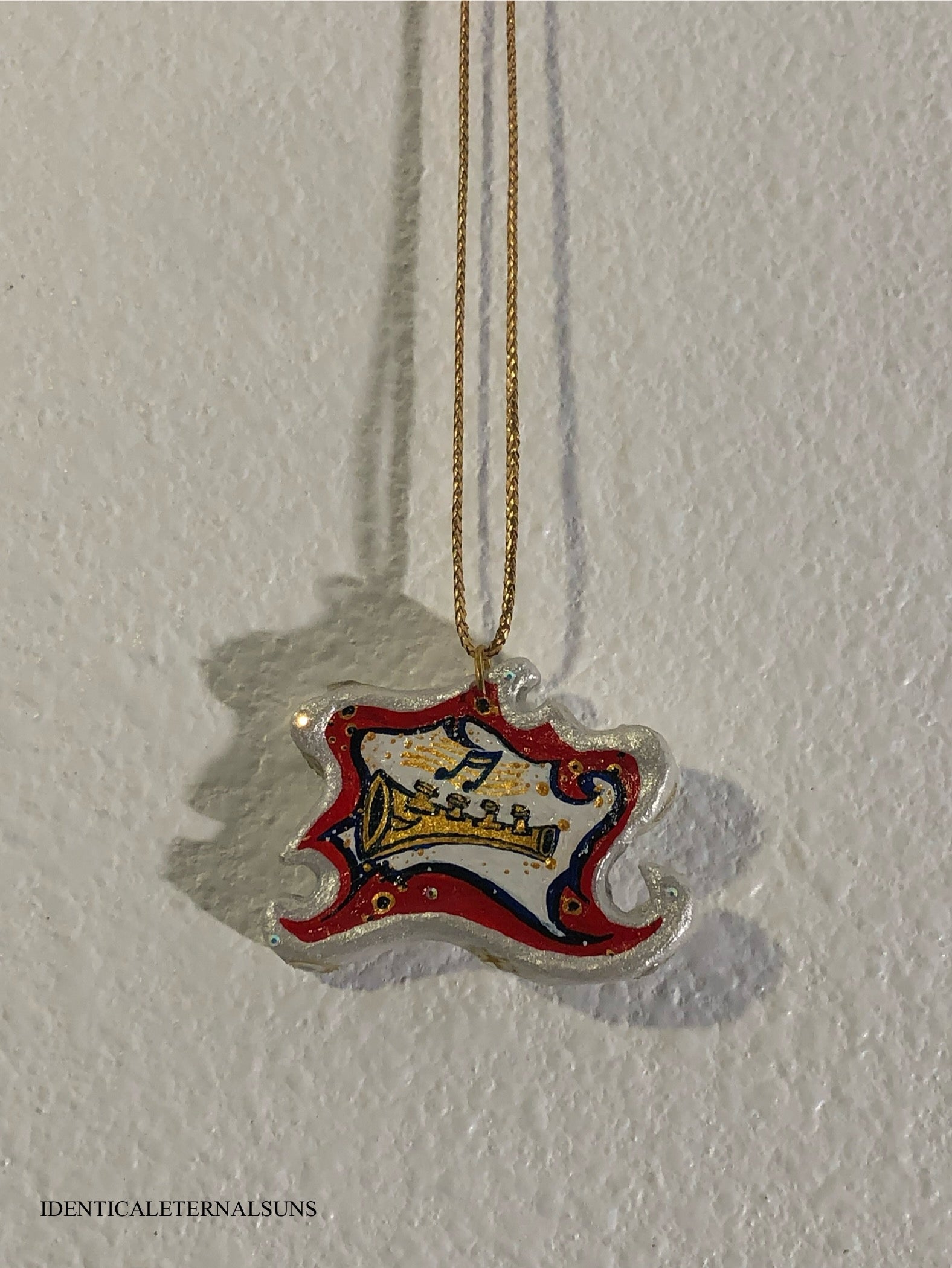 Precious Ethereal Medallion Painted Necklaces