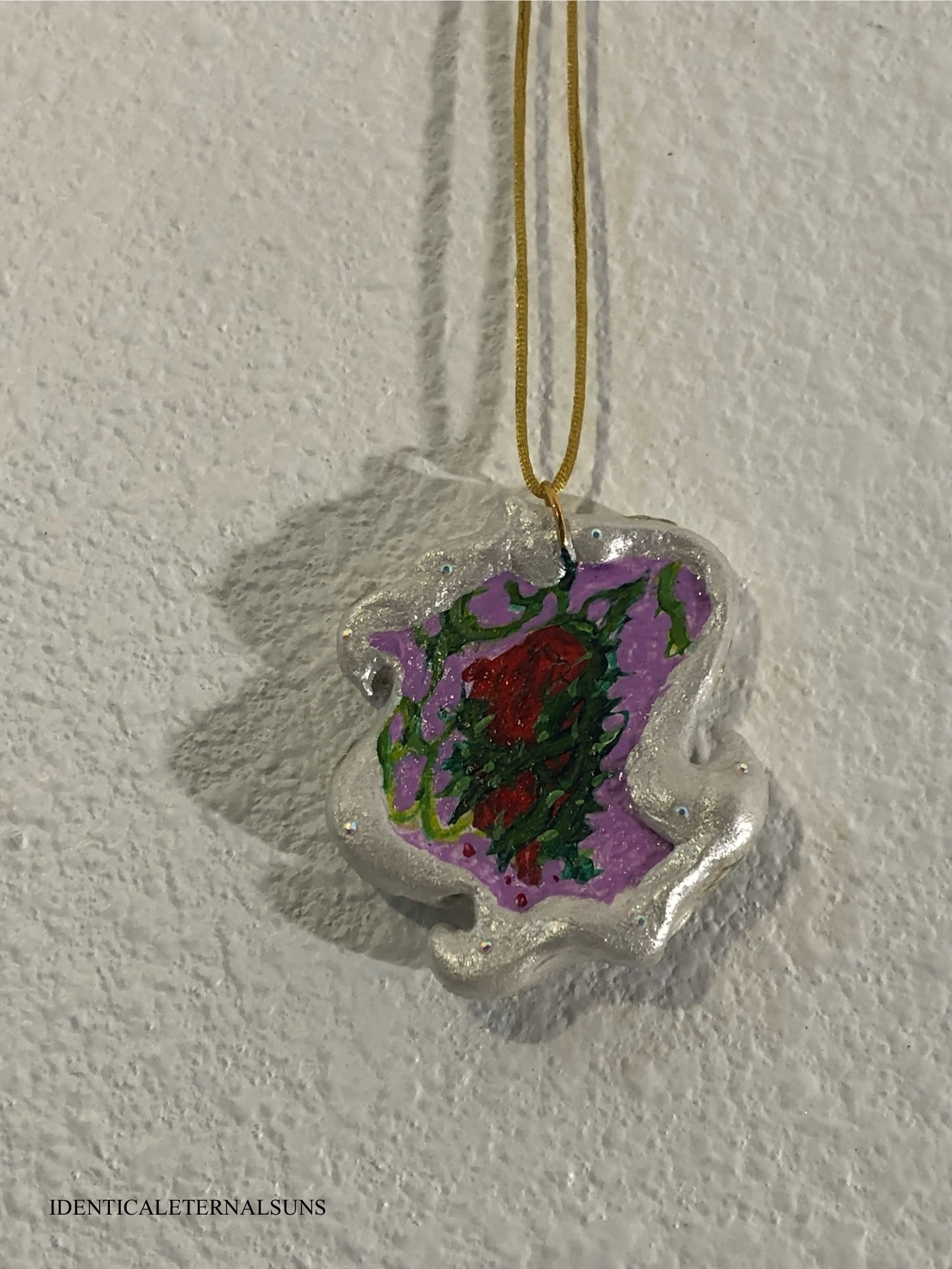 Precious Ethereal Medallion Painted Necklaces