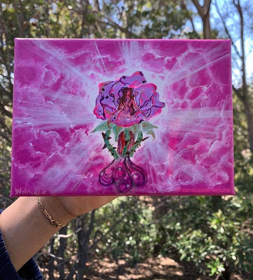 Goddess of the rose lineage Original Painting