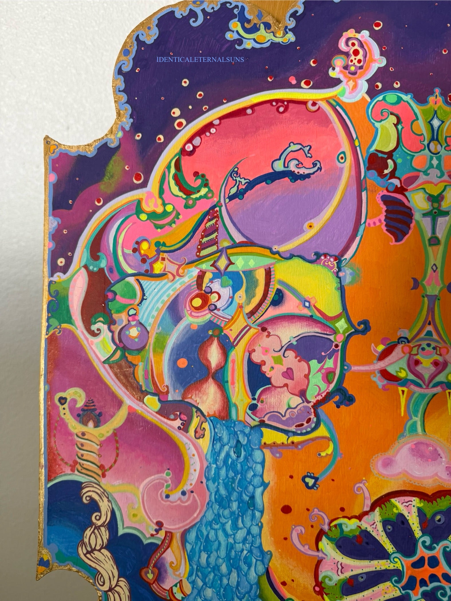 Emotional rollercoaster, surrealism, heart-opening, fantastical, otherworldly, whimsical, wonderland, inner security, sanctification, paradise, euphoria, love, devotion, reciprocity, emotional intelligence, melancholy, heroic, blessedness. fantastical art, surreal paintings, whimsical artwork, colorful surrealism, detailed fantasy art, vibrant surreal art, highly detailed paintings, maximalist art, colorful fine art, imaginative paintings, dreamlike art, narrative art, expressive art, detailed contemporary 