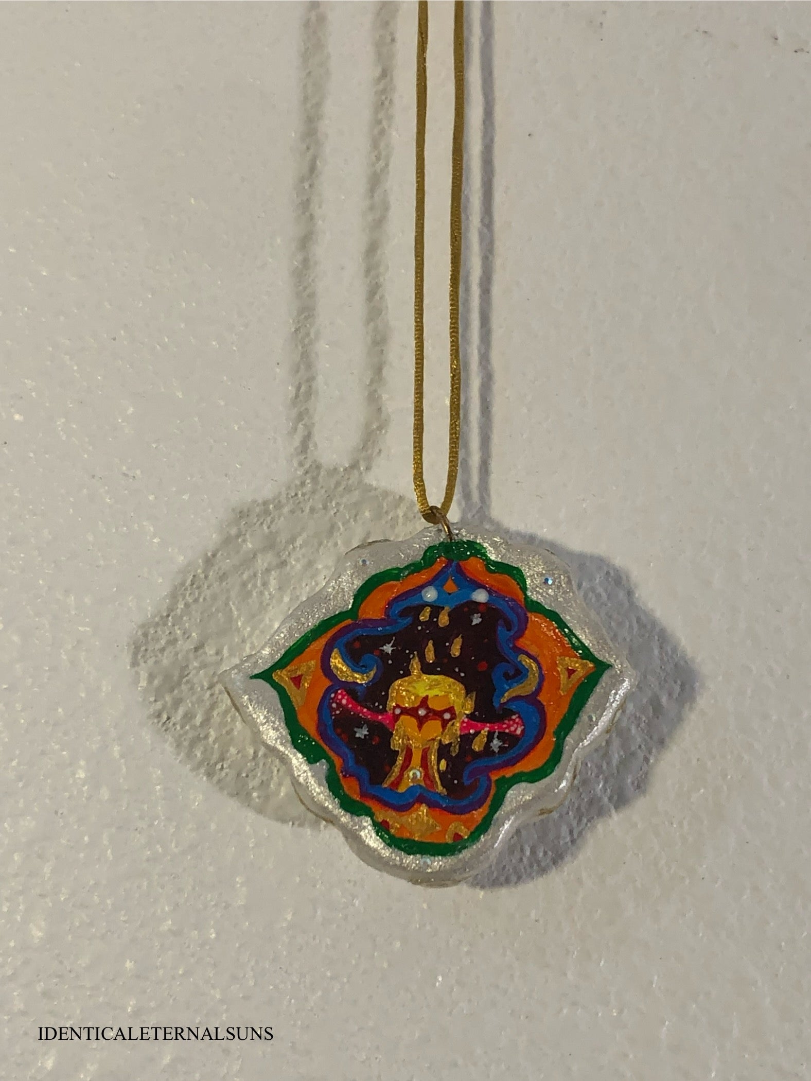 Precious Ethereal Medallion Painted Necklaces