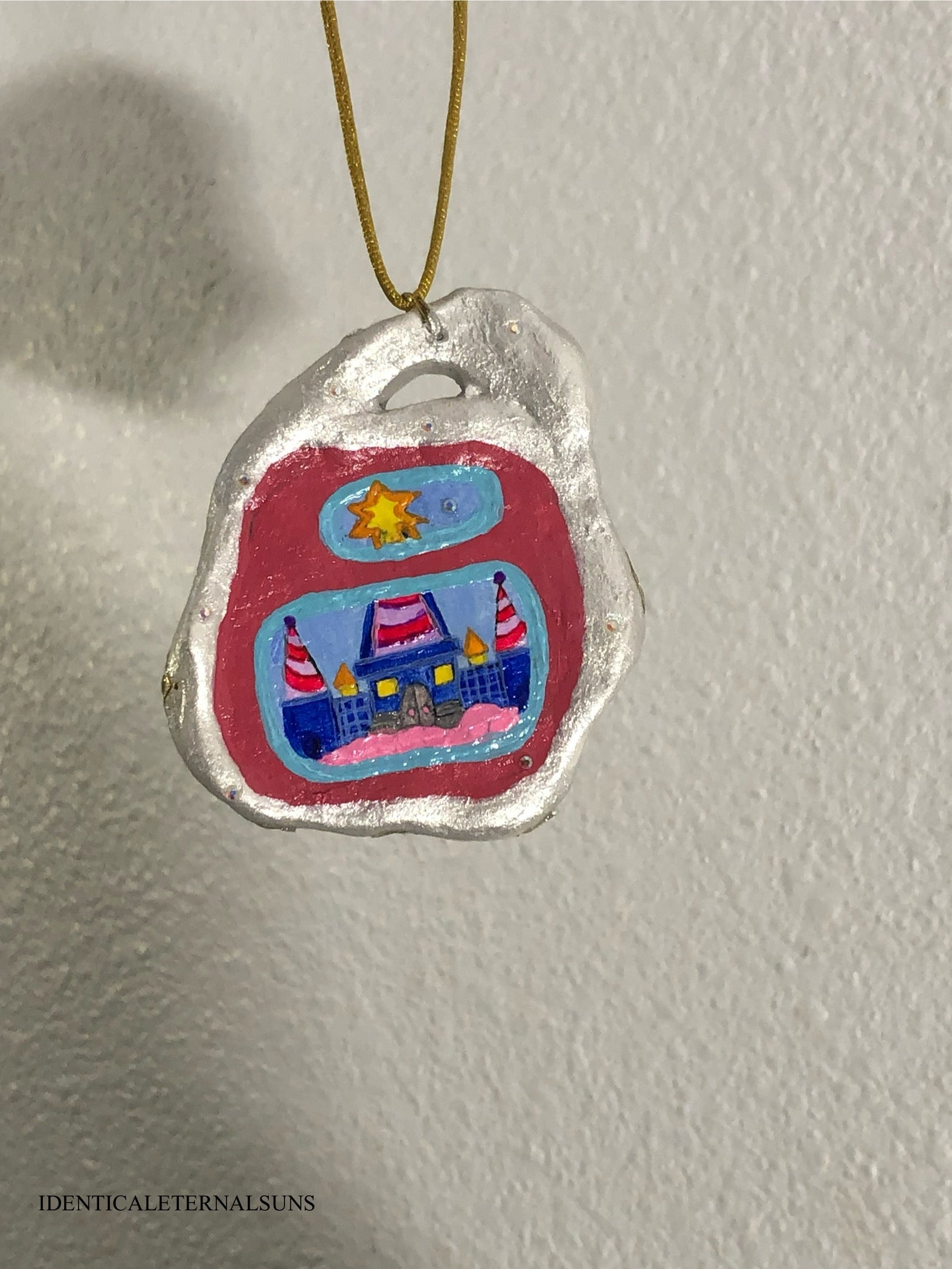 Precious Ethereal Medallion Painted Necklaces