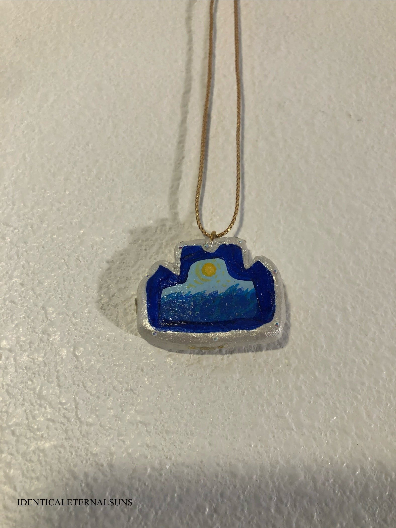 Precious Ethereal Medallion Painted Necklaces