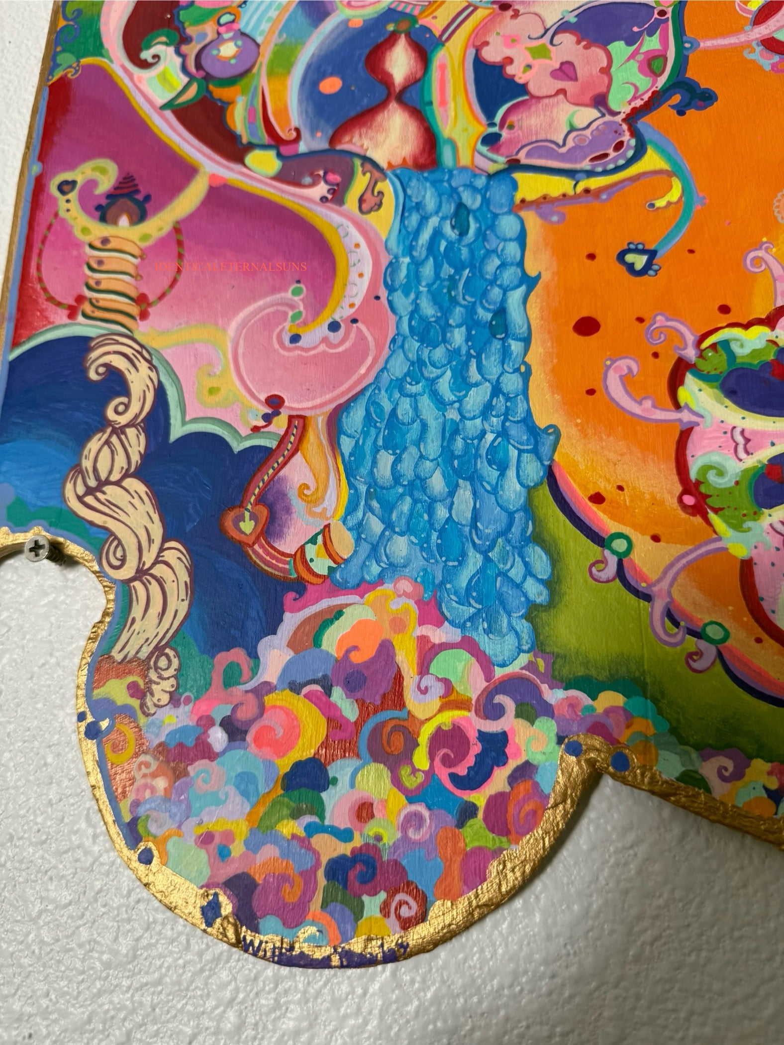 Emotional rollercoaster, surrealism, heart-opening, fantastical, otherworldly, whimsical, wonderland, inner security, sanctification, paradise, euphoria, love, devotion, reciprocity, emotional intelligence, melancholy, heroic, blessedness. fantastical art, surreal paintings, whimsical artwork, colorful surrealism, detailed fantasy art, vibrant surreal art, highly detailed paintings, maximalist art, colorful fine art, imaginative paintings, dreamlike art, narrative art, expressive art, detailed contemporary 