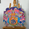 Emotional rollercoaster, surrealism, heart-opening, fantastical, otherworldly, whimsical, wonderland, inner security, sanctification, paradise, euphoria, love, devotion, reciprocity, emotional intelligence, melancholy, heroic, blessedness. fantastical art, surreal paintings, whimsical artwork, colorful surrealism, detailed fantasy art, vibrant surreal art, highly detailed paintings, maximalist art, colorful fine art, imaginative paintings, dreamlike art, narrative art, expressive art, detailed contemporary 
