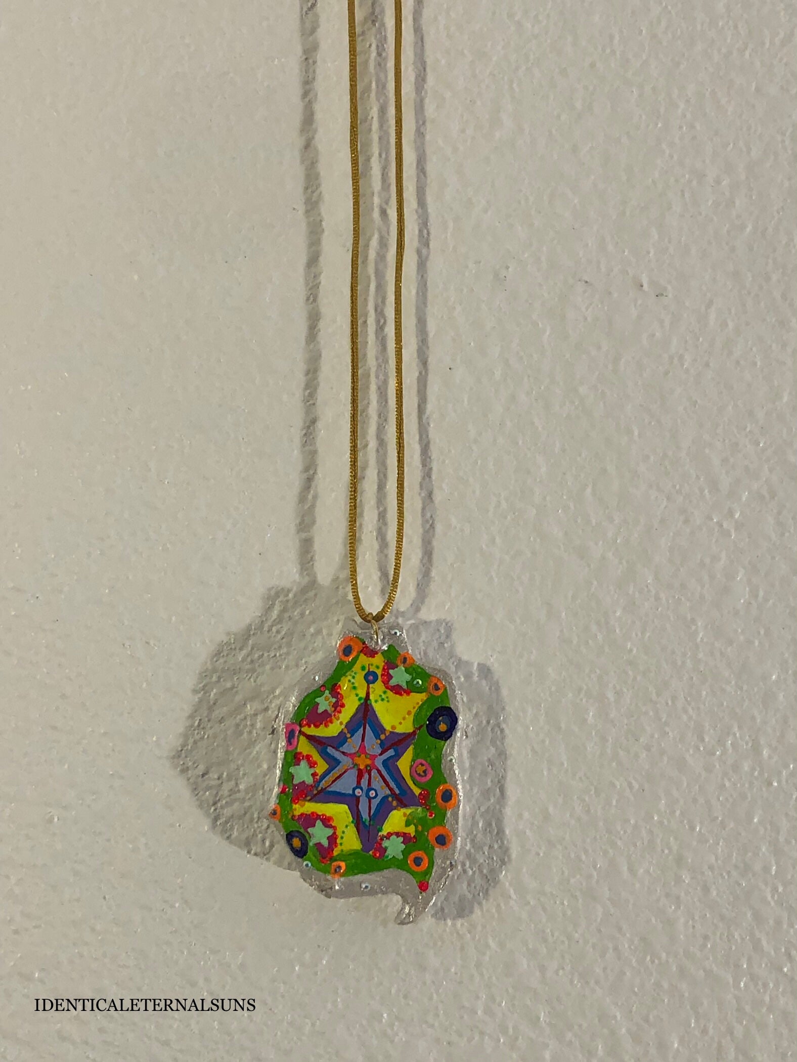 Precious Ethereal Medallion Painted Necklaces