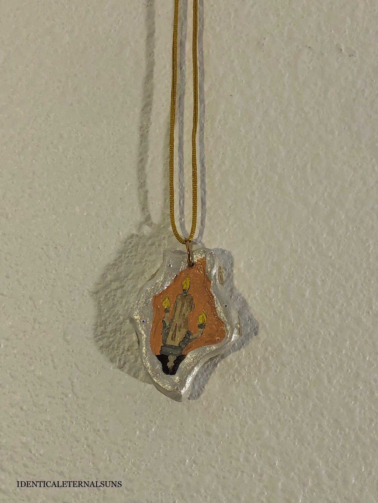 Precious Ethereal Medallion Painted Necklaces