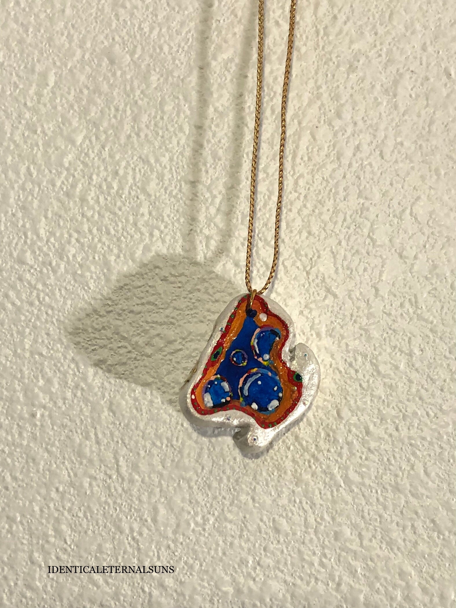 Precious Ethereal Medallion Painted Necklaces