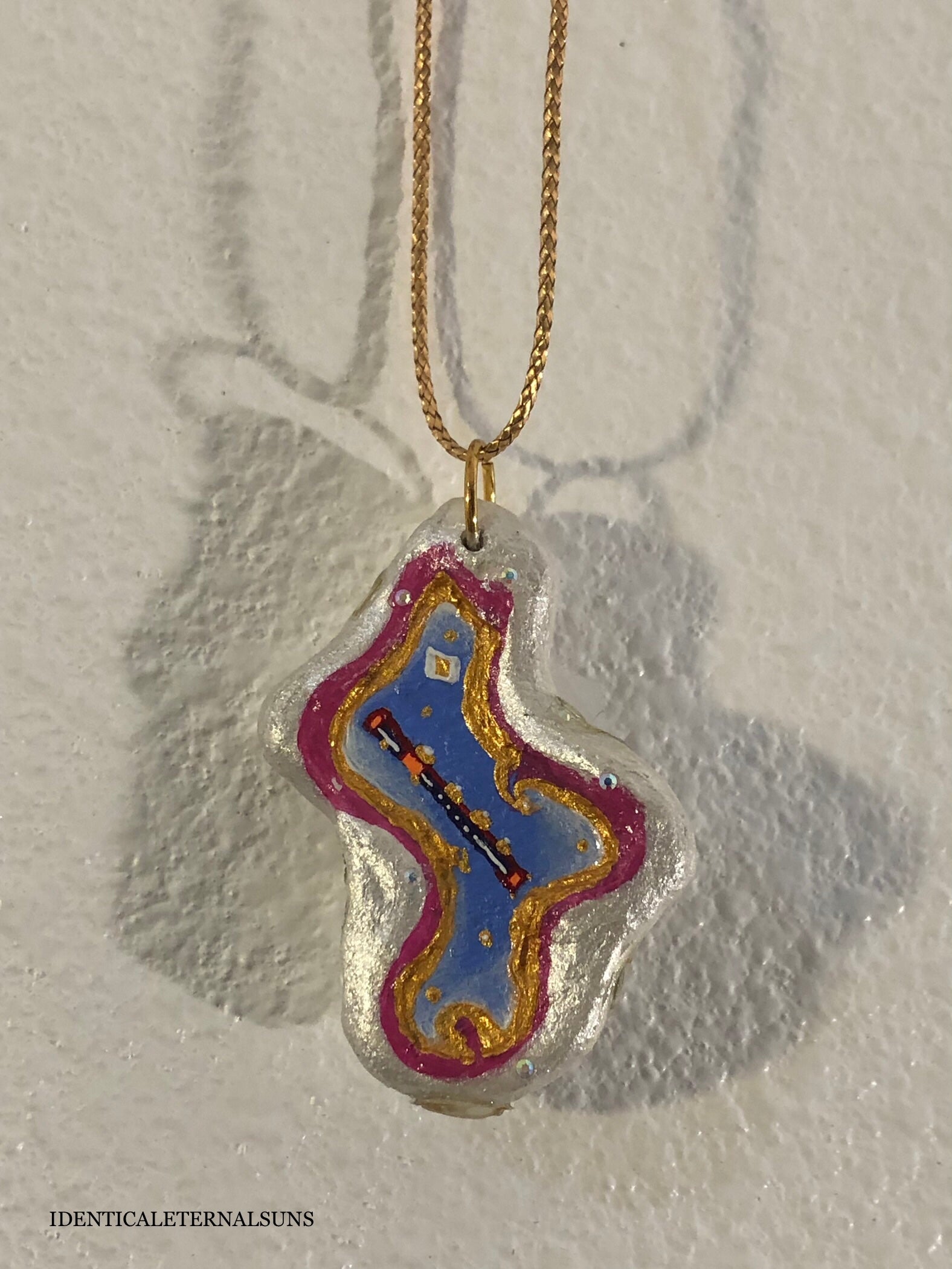 Precious Ethereal Medallion Painted Necklaces