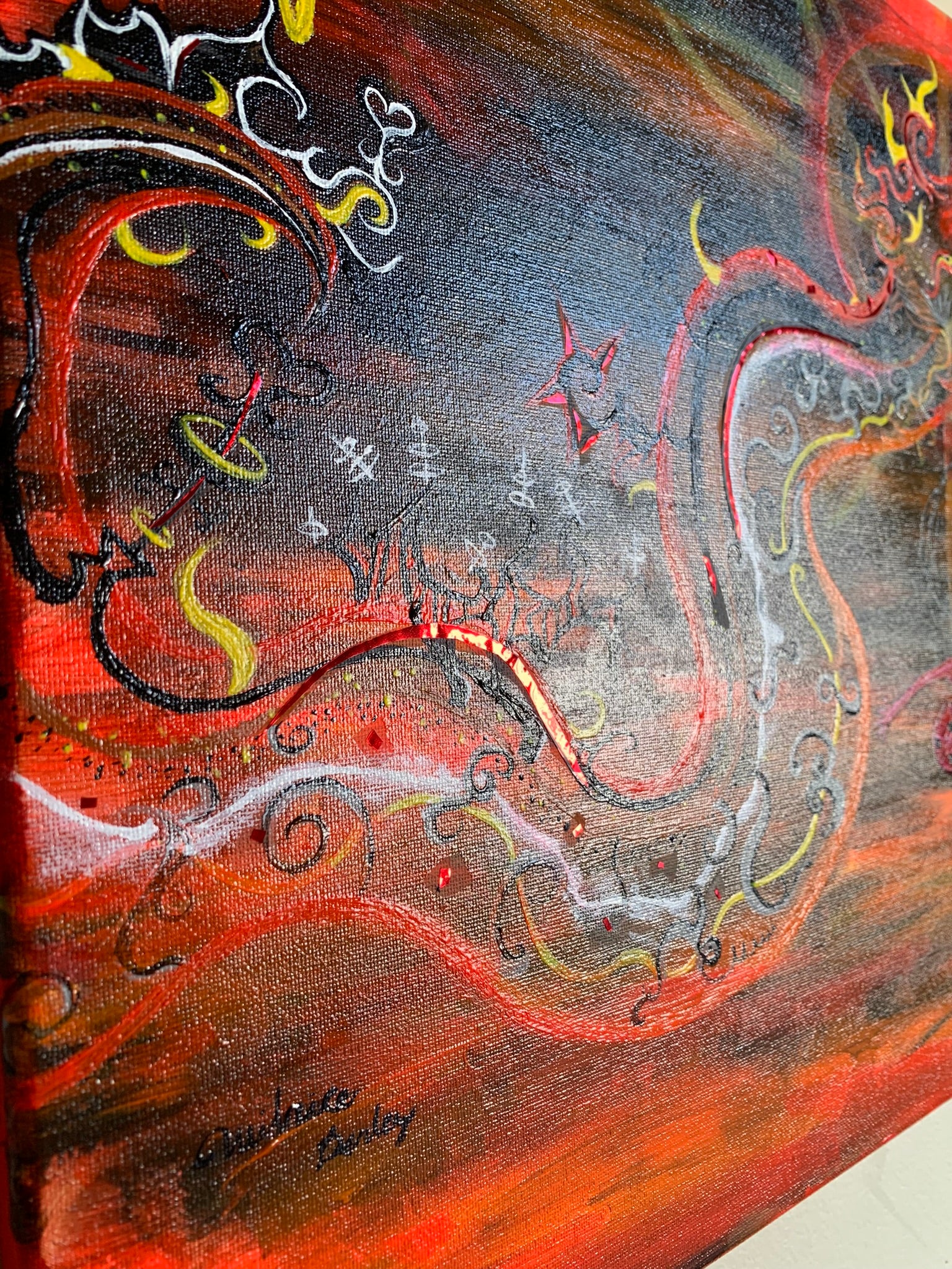 Fiery transcendence Original Painting