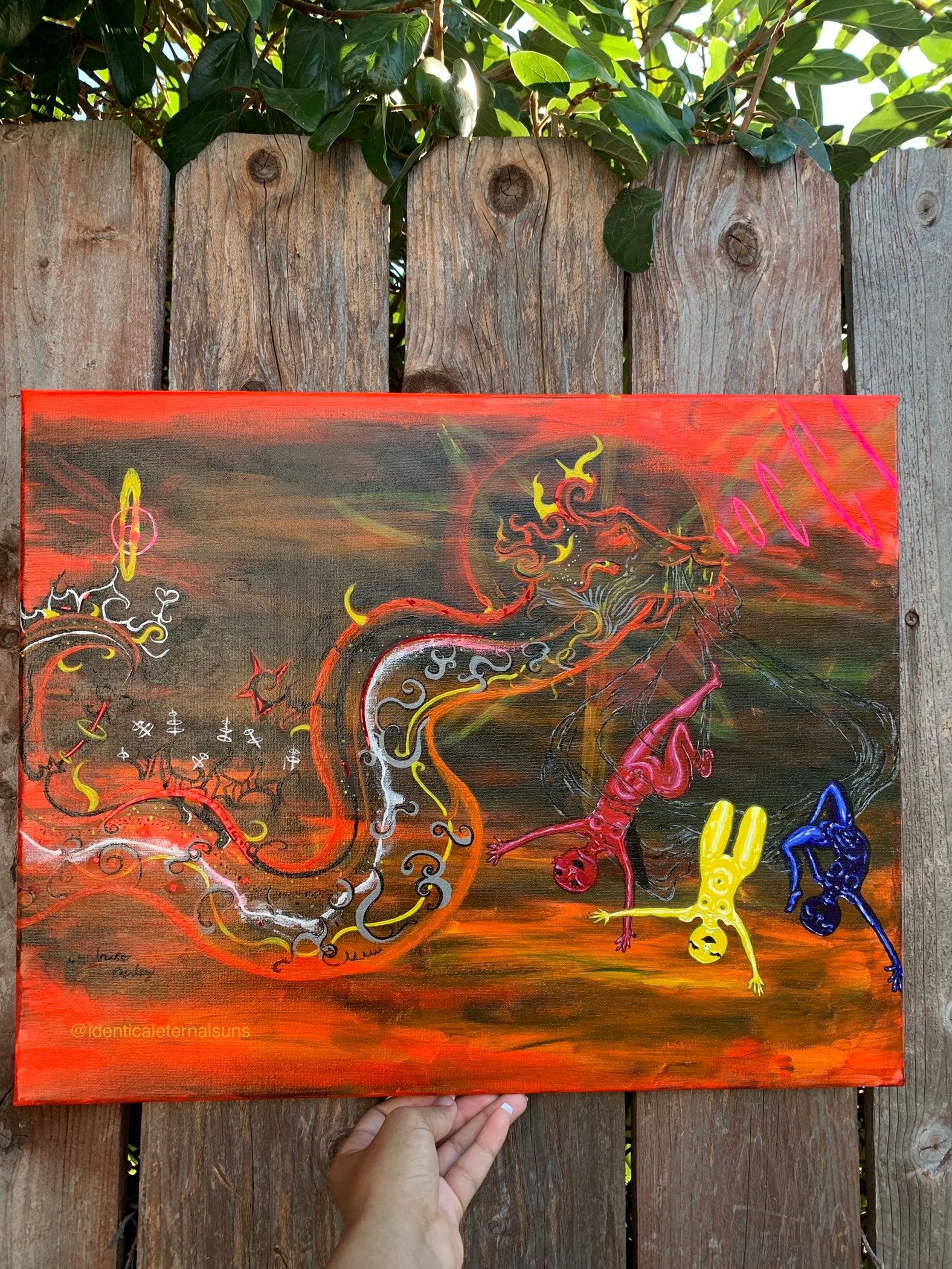 Fiery transcendence Original Painting