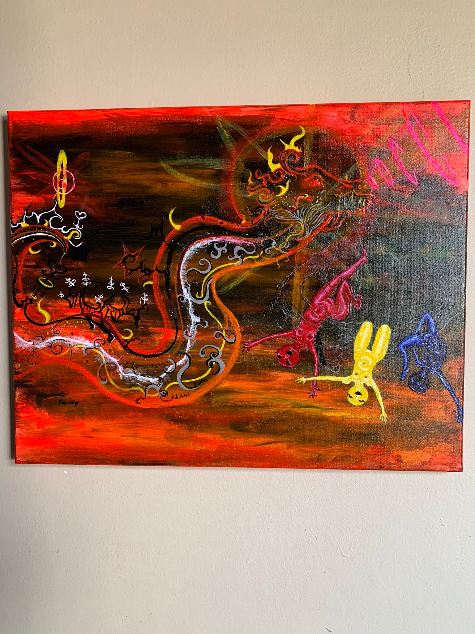 Fiery transcendence Original Painting