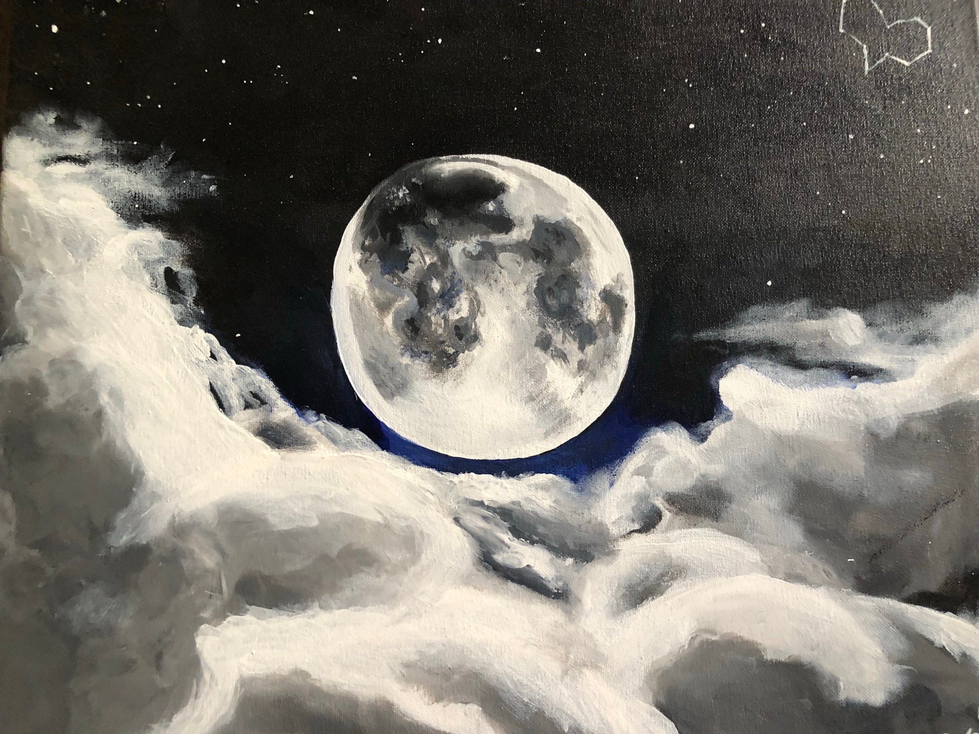 Moonlight in the Midnight Hour Original Painting