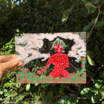 A little strawberry lady tending to her children Original Painting