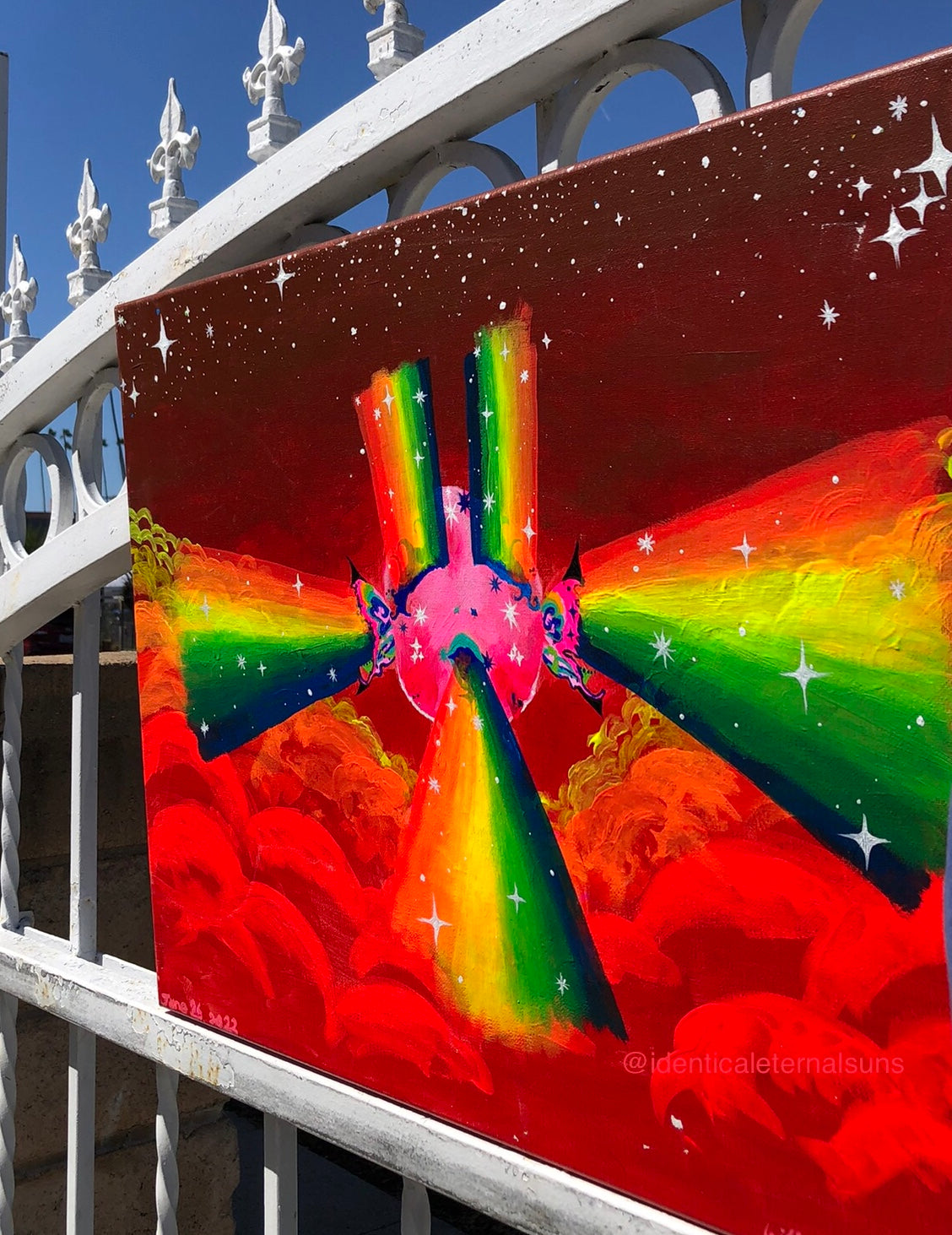 Alien Rainbow Lightworker Original Painting