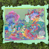 Seafoam, Siren Art, ethereal, surrealism, surreal art, detailed artwork, colorpop art, neon trippy, trippy landscapes, alien art, toxic wasteland inspired, Siren energy, subconscious mind, unconscious mind, bismuth, bismuth crystal inspo, crystal painting, whimsical, whimsy goth, IdenticalEternalSuns, Denley Twins, fantastical art, surreal paintings, whimsical artwork, colorful surrealism, detailed fantasy art, vibrant surreal art, highly detailed paintings, maximalist art, colorful fine art imaginative art