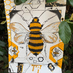 Geometrical Honey Bee Original Painting