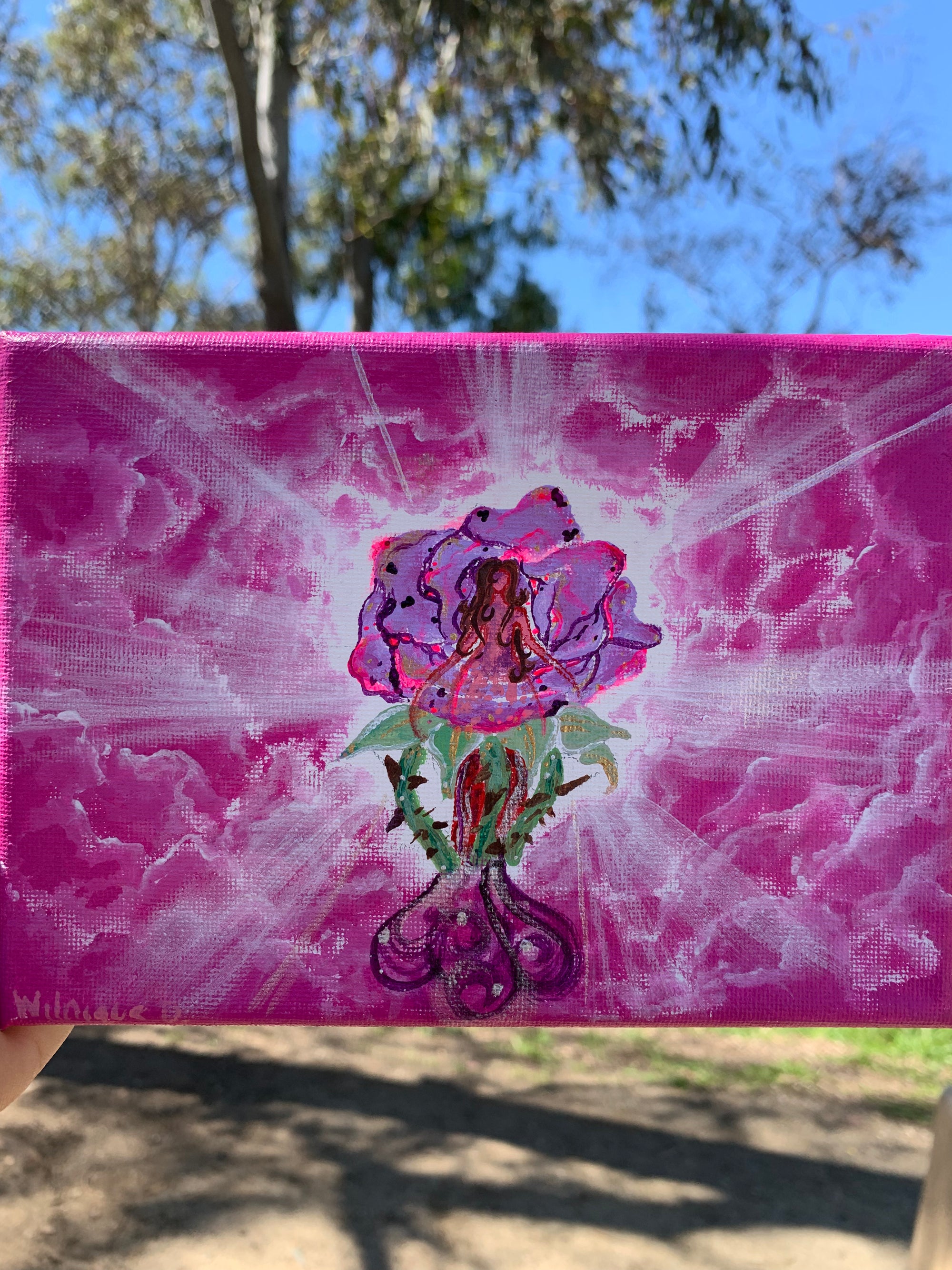 Goddess of the rose lineage Original Painting