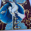 Avian Blue Golden Dove of Serenity Embellished Original Painting