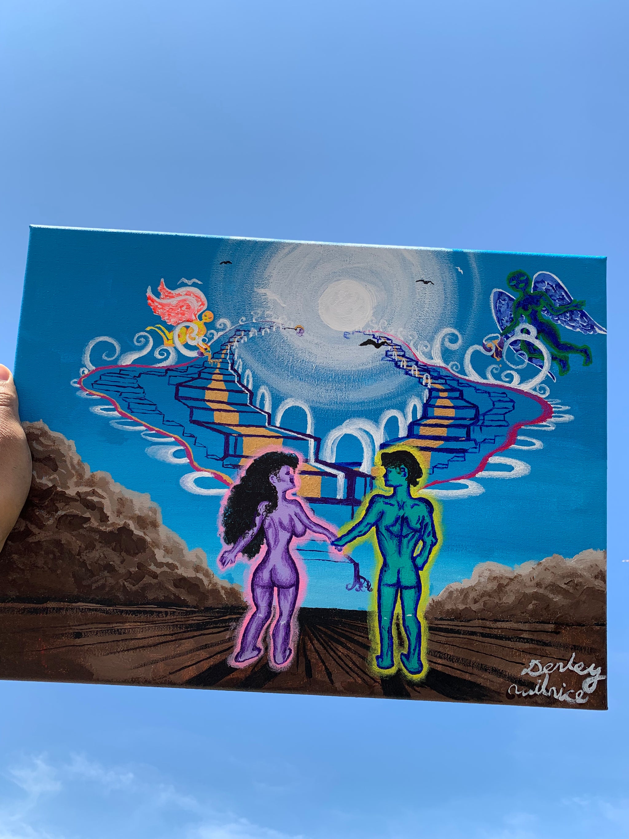 Me and you against the world Original Painting